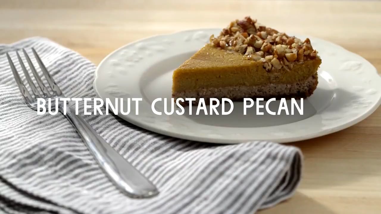 Pecan Butter Custard Pie